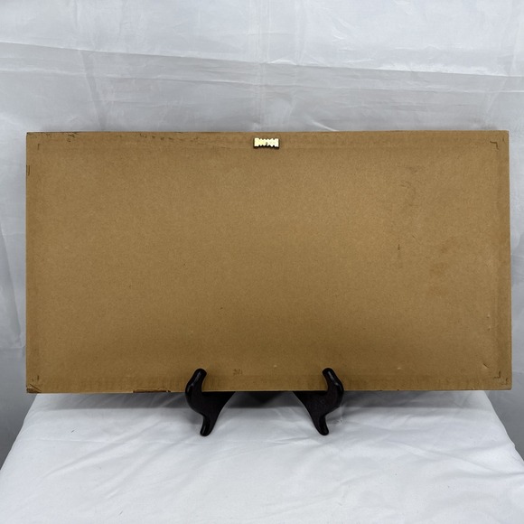 Vintage/Antique Quilt Framed "Bless This Home With Loving Hearts" Red White Blue - Picture 5 of 7